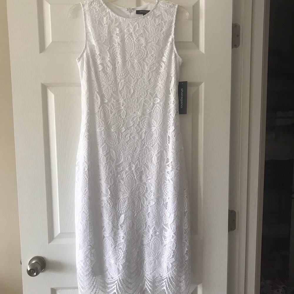 White lace dress